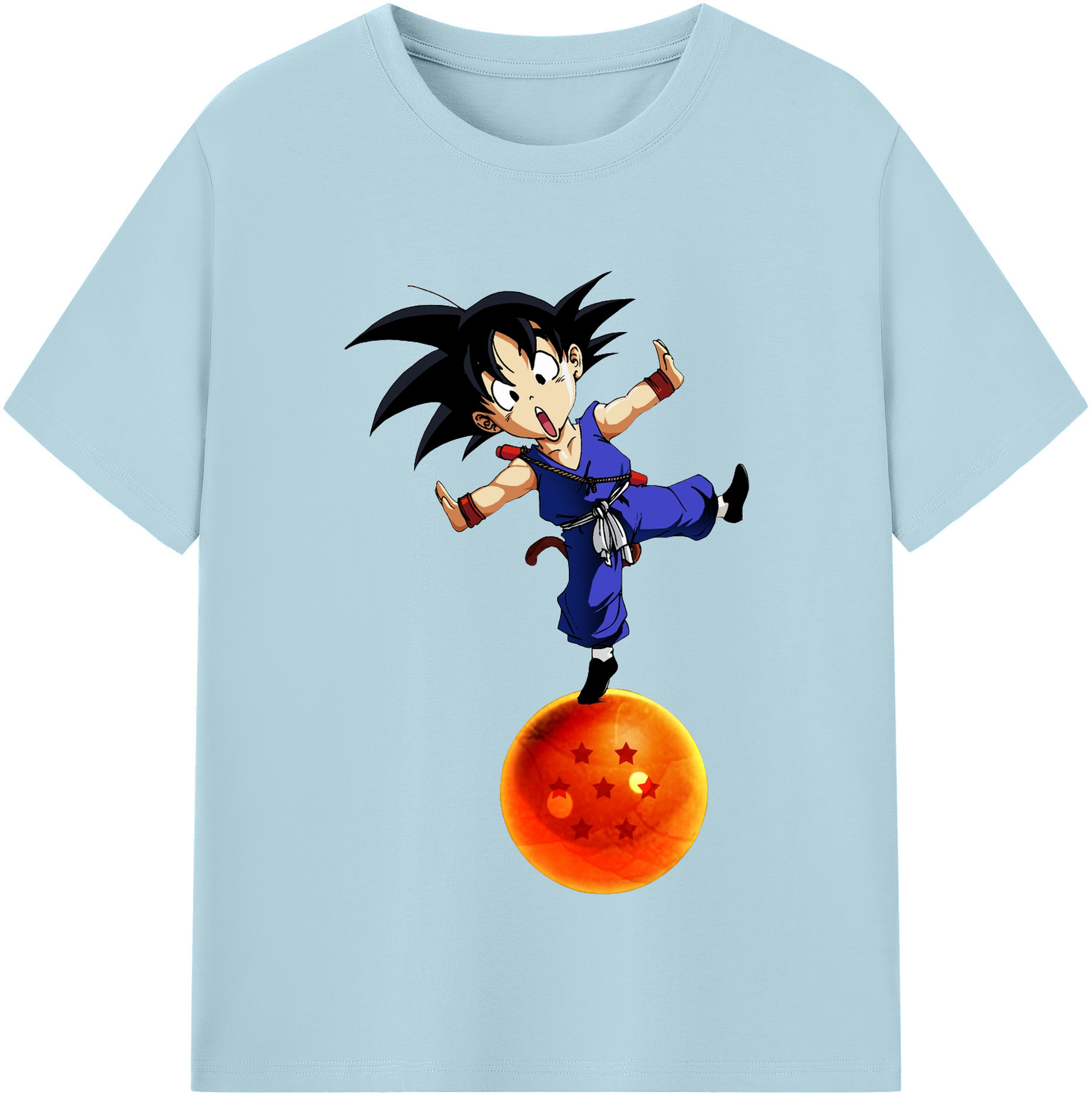 （画像用） ドラゴンボール 孫悟空（そん ごくう）Son Goku カカロット DRAGON BALL Kakarotto 綿100％半袖Tシャツ（フロントプリント）